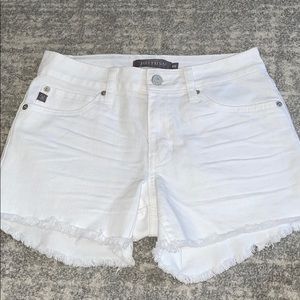 JUST USA WHITE WOMENS JEAN SHORTS SIZE XS